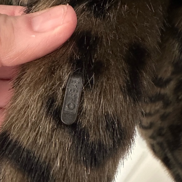 VELVET FAUX LEOPARD JACKET - Picture 4 of 6